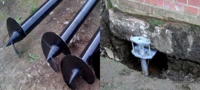 Как выполняется ремонт фундамента винтовыми сваями