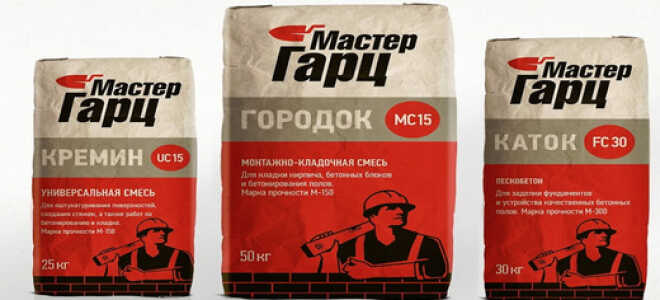 Общие характеристики пескобетона Мастер Гарц