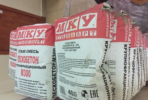 Сухая смесь пескобетона 