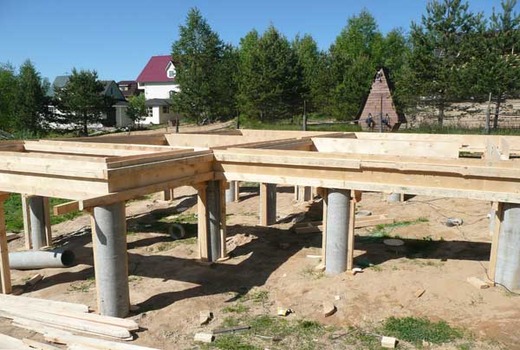 Фундаменты на столбах