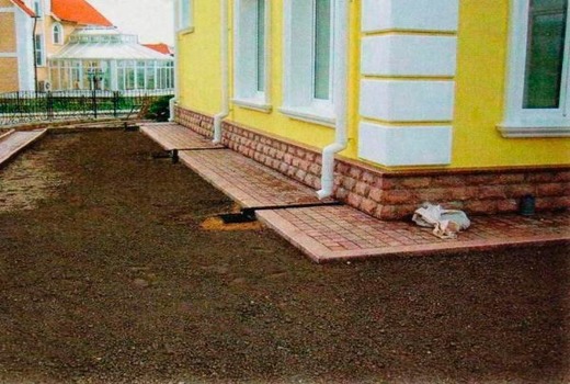 Дополнительные работы по отведению воды