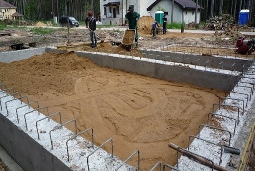 Технология засыпки фундамента