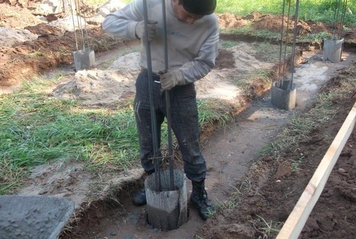 Заключительный этап устройства фундамента